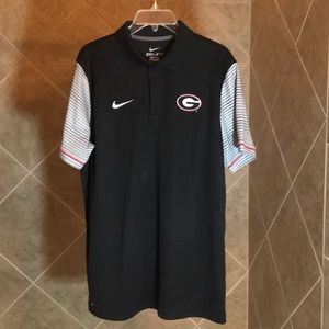 Georgia Bulldogs Nike Dri-Fit Polo. Large.